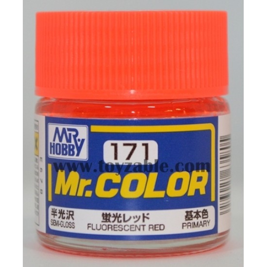 Mr.Hobby Mr.Color C-171 Semi Gloss Fluorescent Red