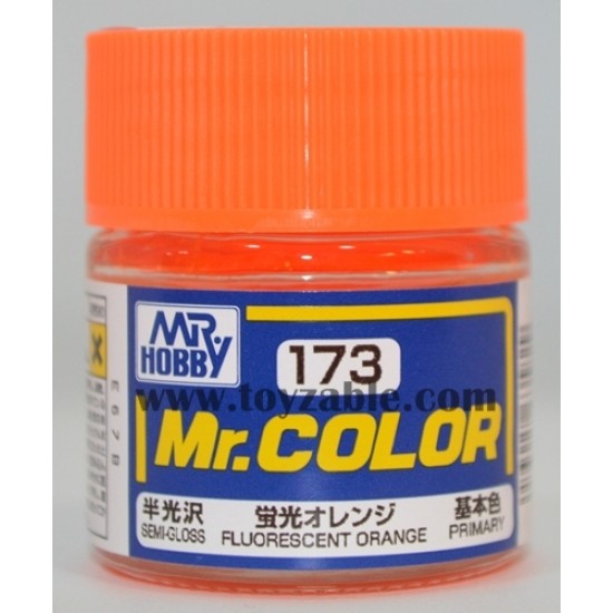 Mr.Hobby Mr.Color C-173 Semi Gioss Fluorescent Orange