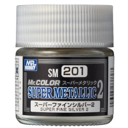 Mr.Hobby Mr.Color SM201 Super Metallic 2 Super Fine Silver 2