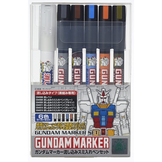 Mr.Hobby Gundam Marker GMS122 Pour Type Set