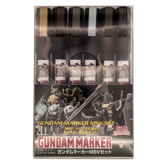 Mr.Hobby Gundam Marker GMS127 Gundam Marker MSV Set