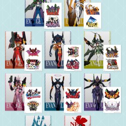 Evangelion - Angel Attack Prize H Clear File Sticker Set (Ichiban KUJI)