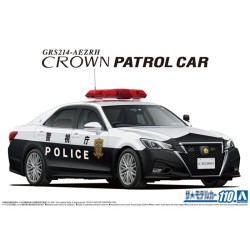 [PreOrder] Aoshima The☆Model Car 110 1/24 Toyota GRS214 Crown Patrol Car Traffic Enforcement '16