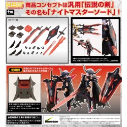 [PreOrder] Kotobukiya M.S.G Modeling Support Goods Heavy Weapon Unit 51 Knight Master Sword Black Ver.