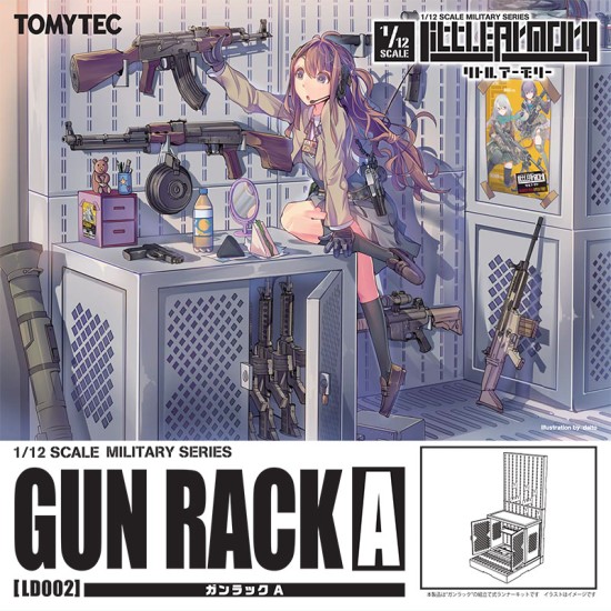 TomyTec 1/12 Military Series Little Armory LD002 Gun Rack A
