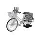 TomyTec 1/12 Military Series Little Armory LM006 School bicycle (for designated defense school) Silver