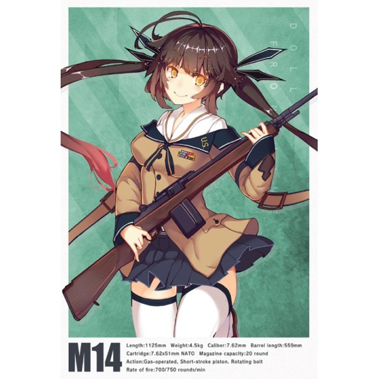TomyTec 1/12 Military Series Little Armory LADF12 Doll's Frontline M14 Type
