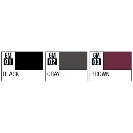 Mr.Hobby Gundam Marker Liner/ Ultra Thin Pen Point for Panel Lining GM03 Brown