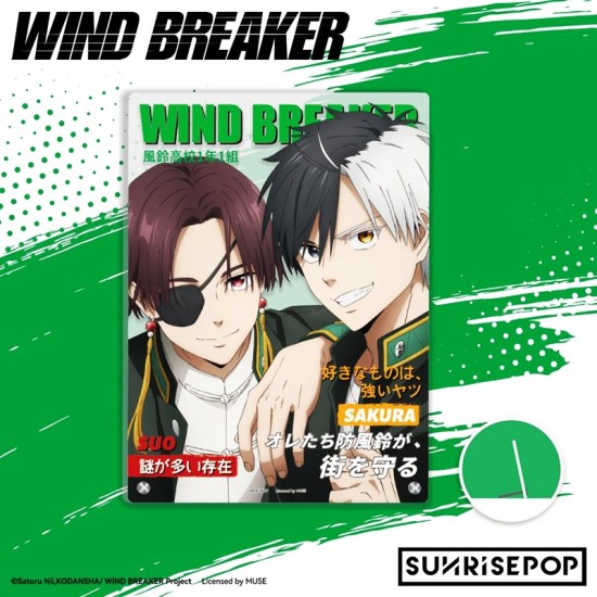SUNRISEPOP Wind Breaker Acrylic Standee 01 - Suo & Sakura