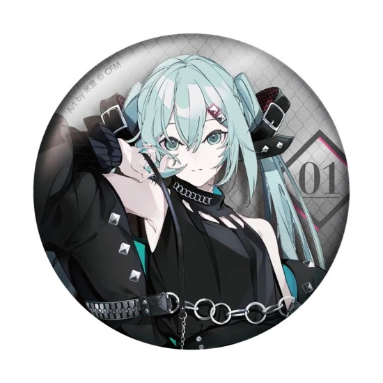 Caravan Hatsune Miku x SOLWA Metallic Can Badge Art by Yonemuro