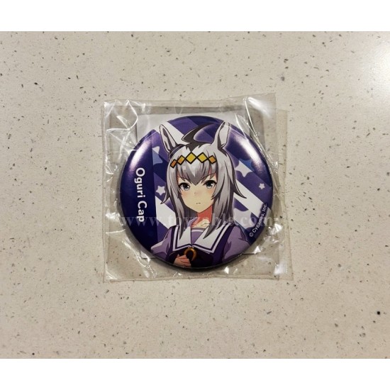 Cygames Uma Musume Pretty Derby Can Badge - Oguri Cap (School Uniform Ver.)
