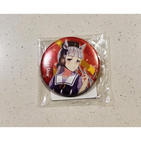 Cygames Uma Musume Pretty Derby Can Badge - Gold Ship