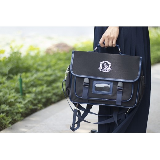Japanese School Bag Sling Bag/ Backpack Multipurpose Bag - Black