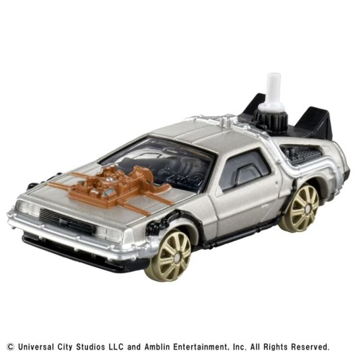 Takara Tomy Tomica Premium Unlimited Back to the Future Time Machine (PART3/Railway Wheel Installation Ver.)
