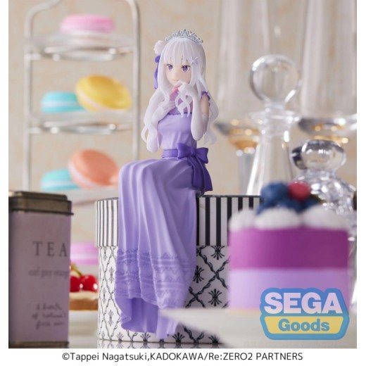 Sega Pm Perching Figure Re:Zero -Starting Life in Another World: Lost in Memories - Emilia Dressed Up Party
