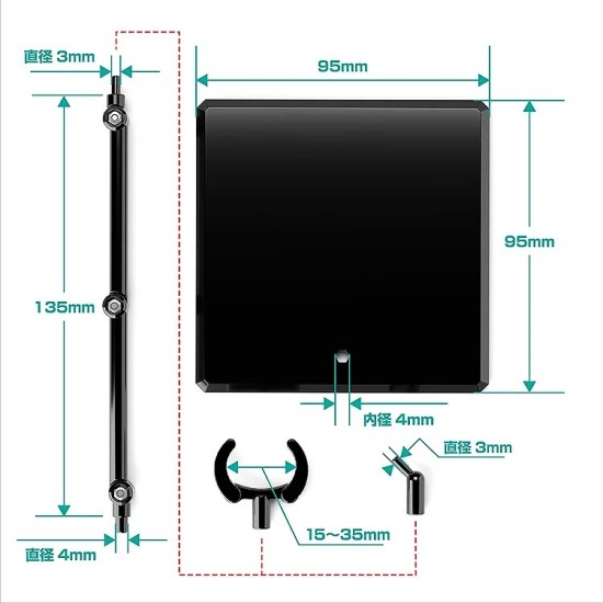 GSC The Simple Stand x3 Black (for Figures & Models)
