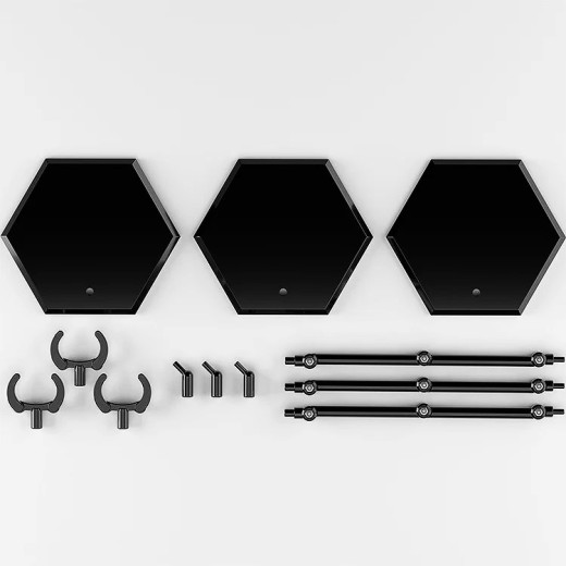GSC The Simple Stand x3 Black (for Figures & Models) Hex Type