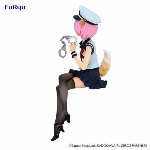 Furyu Corporation Noodle Stopper Figure Re:Zero -Starting Life in Another World - Ram Police Officer Cap with Dog Ears