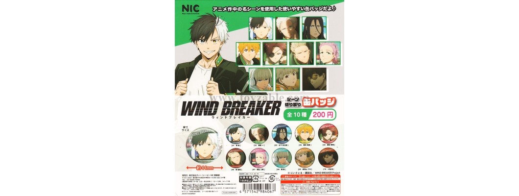 Nic WIND BREAKER Scene Cutout Can Badge