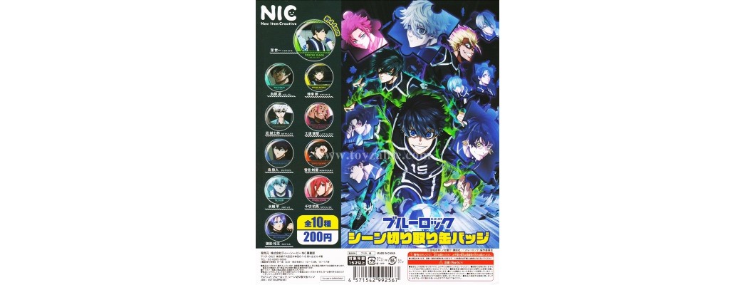NIC Blue Rock scene cutout can badge