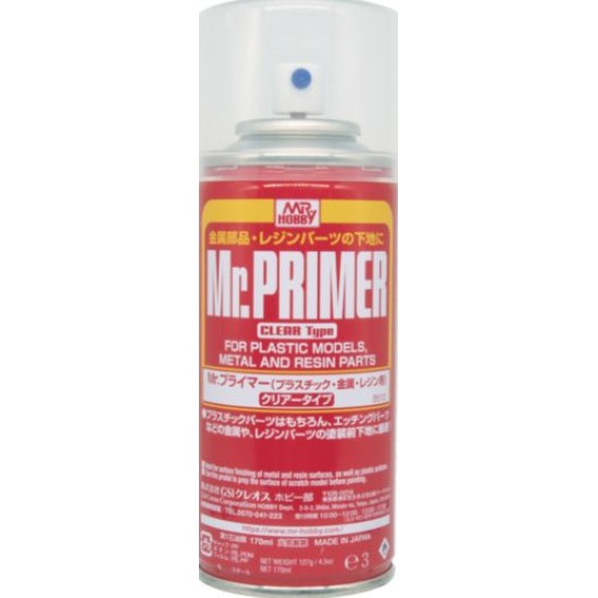 Mr.Hobby B512 Mr Primer Clear Type Spray 170ml