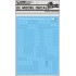 DL C001 Gundam Common Warning Water Decal - Grey White