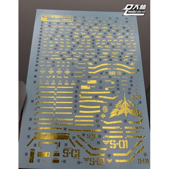 DL MG 1/100 Sazabi Ver. Ka Coat Gold Water Decal
