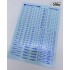 DL C021 1/100 & 1/144 Gundam Common Caution (Coat Blue) Water Decal