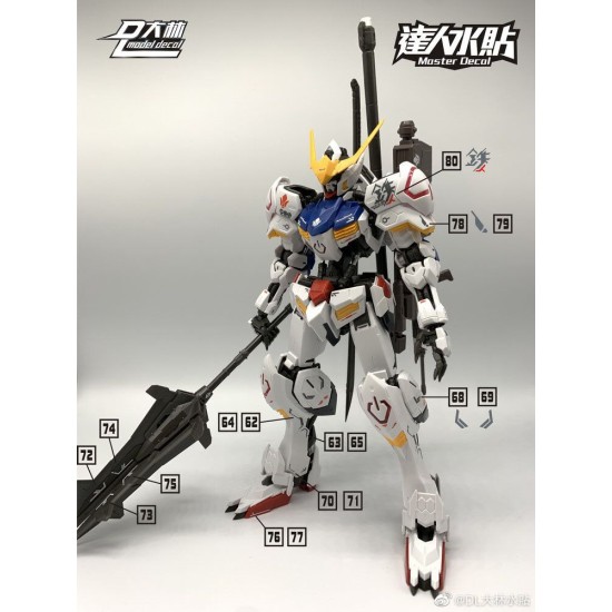 DL MG 1/100 Barbatos Water Decal