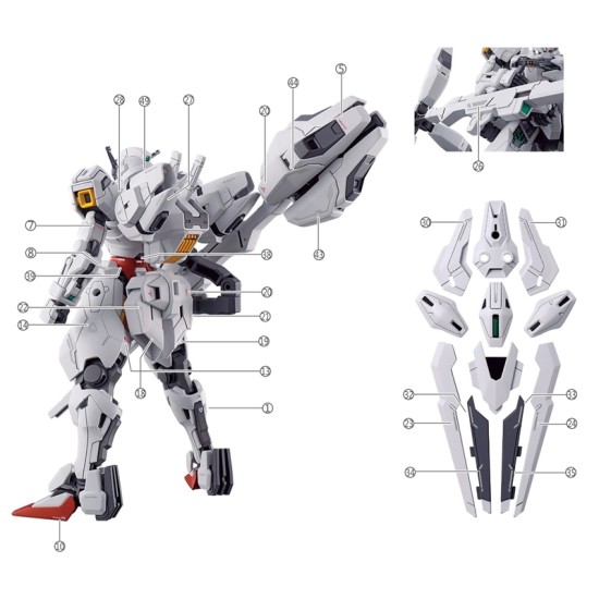 XUE YAN HG 1/144 Calibarn Gundam the Witch from Mercury Water Decal