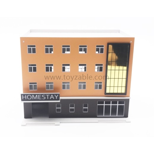 1/150 Building - Homestay(Grey Mandarin)(L12*W7*H9cm)