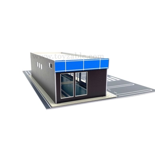 1/64 Building - Car Showroom (Volkswagen) (L30*W19*H6cm)