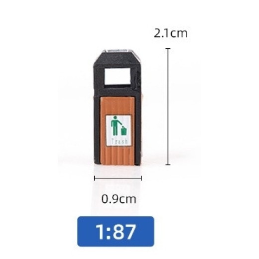 1/87 Public Trash Bin/ Recycle Bin/ Rubbish Bin