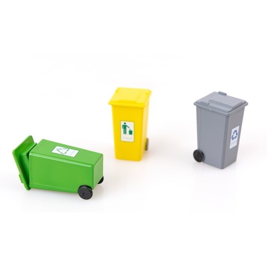 1/150 Colored Outdoor Recycle Bin (Set of 5)