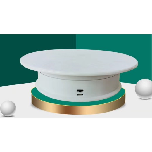 USB Type Rotating Display Stand White Color - for item up to 3kg (without mirror/with mirror)