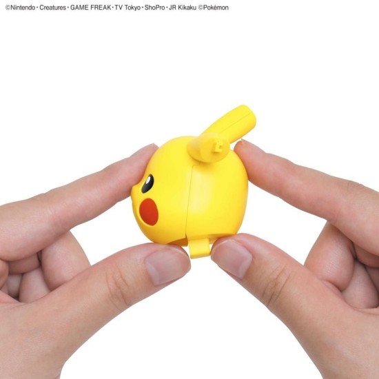 Bandai Pokemon Plamo Collection Quick 01 Pikachu Model Kits Bandai Pokemon Plamo Collection Quick 01 Pikachu Model Kits