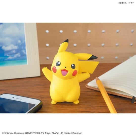 Bandai Pokemon Plamo Collection Quick 01 Pikachu Model Kits Bandai Pokemon Plamo Collection Quick 01 Pikachu Model Kits