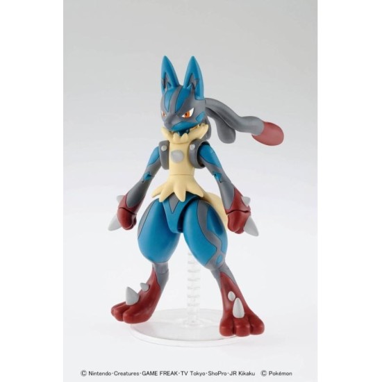 Bandai Pokemon Plamo Collection 35 Select Series Mega Lucario Model Kits