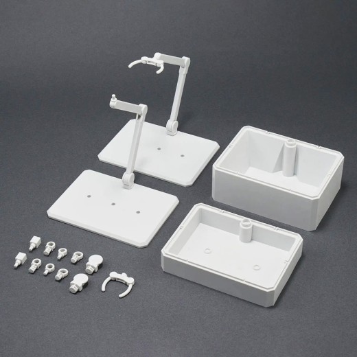 Gunpla Action Base 7 & Option Box 1 [White]