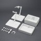 Gunpla Action Base 7 & Option Box 1 [White]