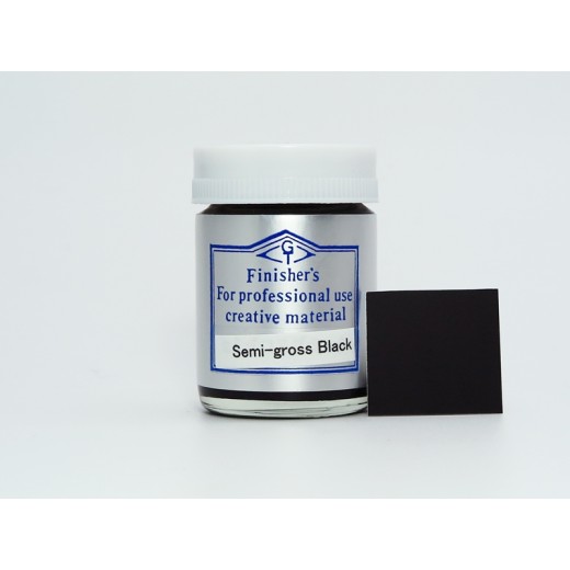 Finisher's Lacquer Paint Black & White series Color - Semi Gloss Black