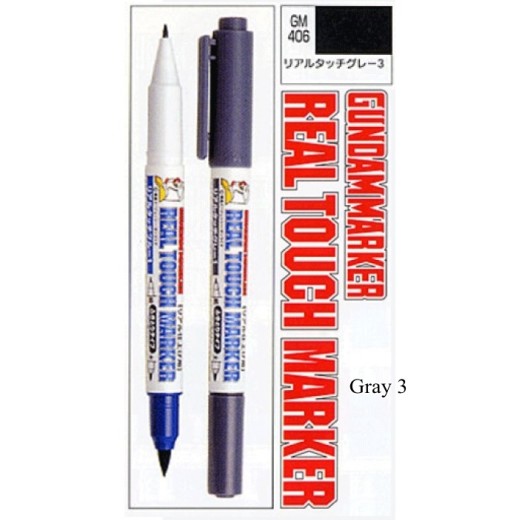 Mr.Hobby Gundam Marker GM406 Real Touch Gray 3
