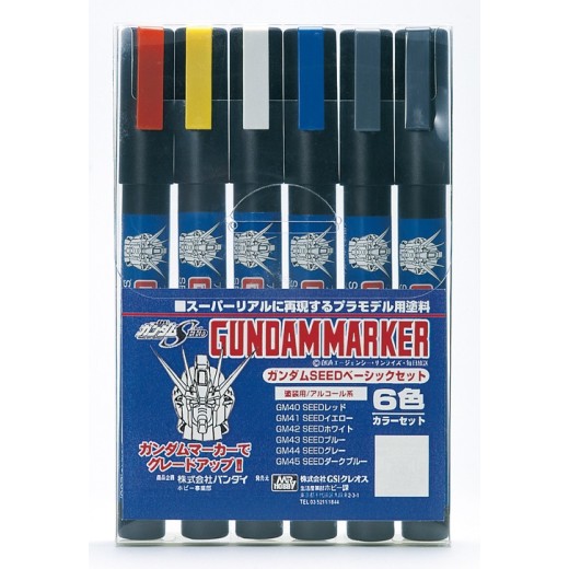 Mr.Hobby Gundam Marker GMS109 Gundam Seed Set