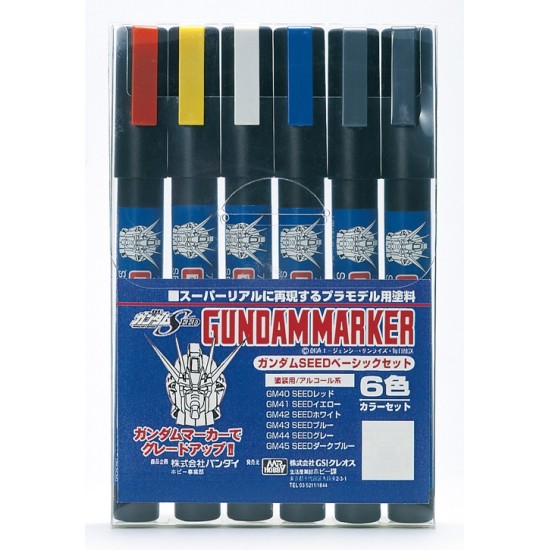 Mr.Hobby Gundam Marker GMS109 Gundam Seed Set