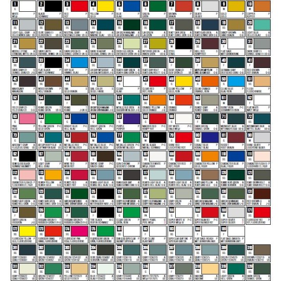Mr.Hobby Mr.Color C1~20 (10ml/bottle) Lacquer Paint