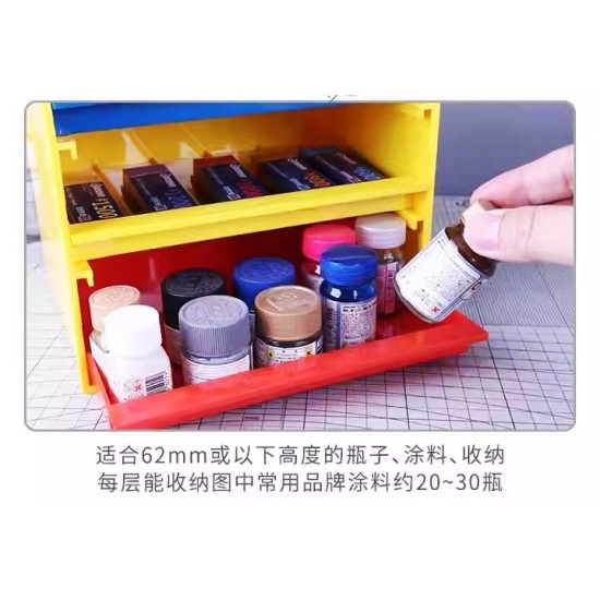 Ustar UA-90061 Storage Box for Modeller Paint Tools use
