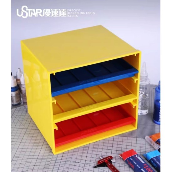 Ustar UA-90061 Storage Box for Modeller Paint Tools use