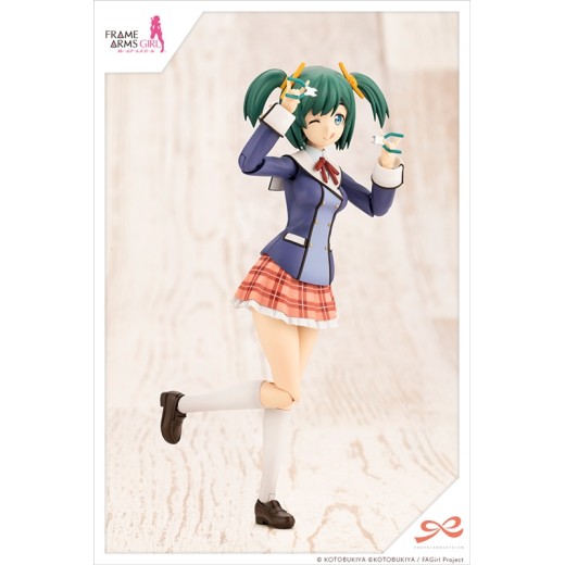 Kotobukiya 1/10 Sousai Shojo Teien x Frame Arms Girl Kotobuki Bukiko Wakaba Girls' High School Winter Clothes Plastic Model Kits
