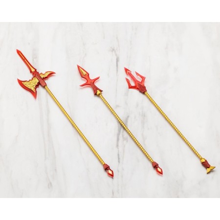 Kotobukiya M.S.G Modeling Support Goods Virtuous Style 11 Pole Weapon Set Flamerite Ver.
