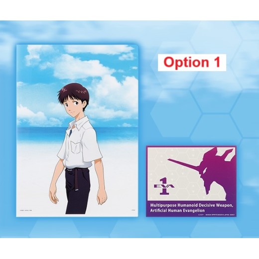 ICHIBANKUJI EVANGELION -SPRINT! - Prize K Folder & Sticker